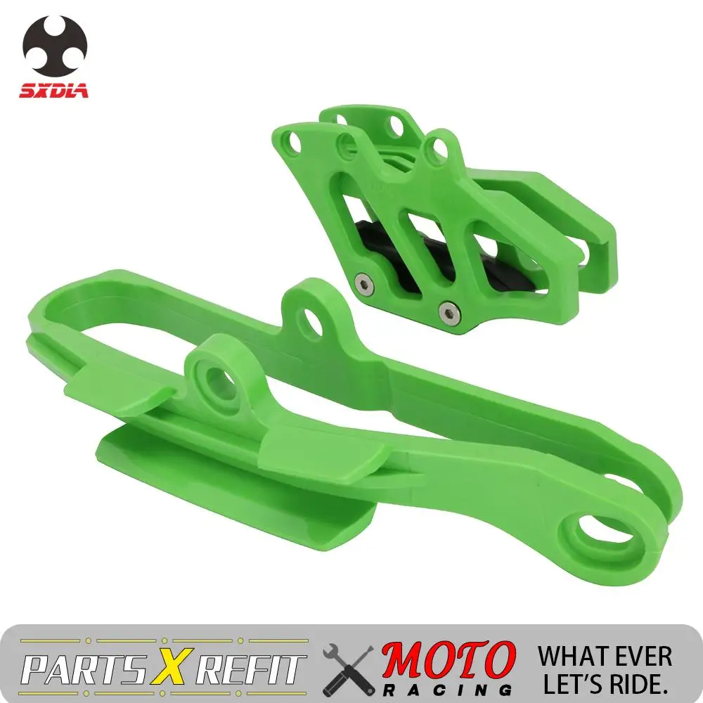 Зеленый мотоцикла защитный проводник цепи маятник слайдер Для Kawasaki KXF250 KXF450 2009- 2010 2011 2012 2103Off Road Dirt Bike