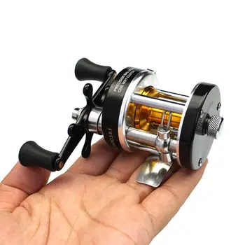 

Mini Drum Reel Full Metal Bait Casting Reel 3.8:1 2BB Baitcast Reel Right Hand On For Frum Fishing Wheel Tackle Aluminum Alloy