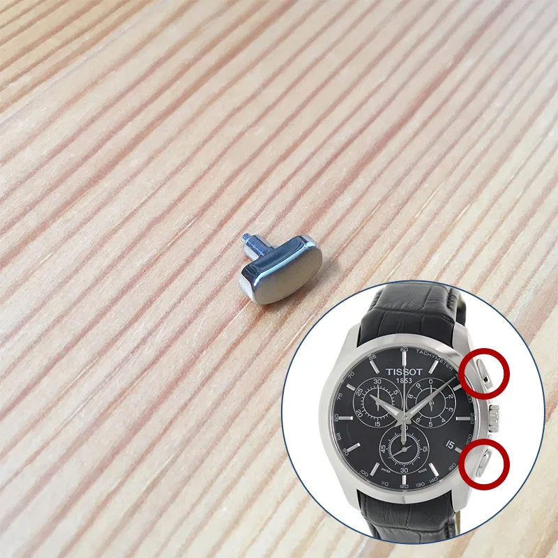 Steel Button Pusher For Tis Sot Tclassic T035.617 Automatic Watch