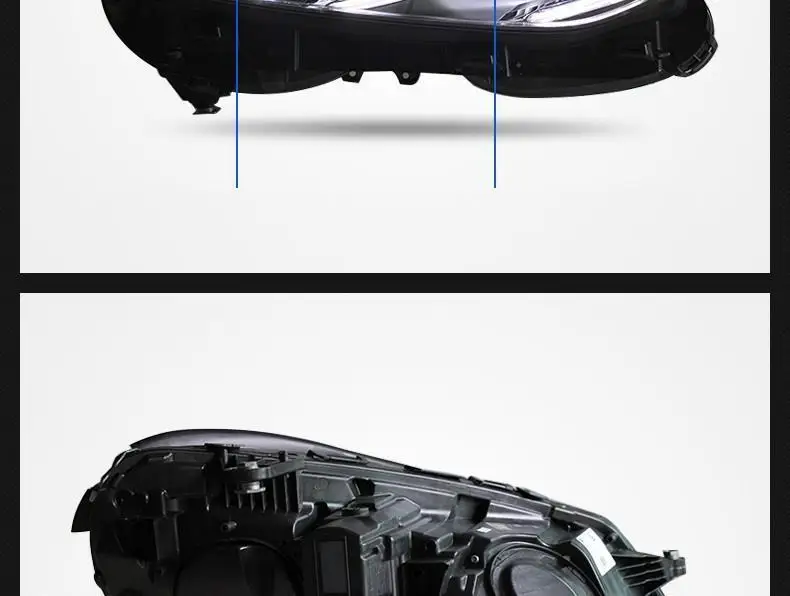 Авто Лампа Cob Automovil наружные дневные ходовые светодиодные Drl стильные фары для автомобиля фары в сборе 14 15 для Mercedes Benz E класс