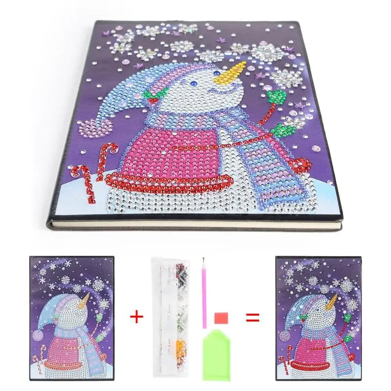 60 страниц Рождество алмаз особенной формы альбом для рисования DIY Мандала Алмазная вышивка крестиком A5 дневник Книга - Цвет: I