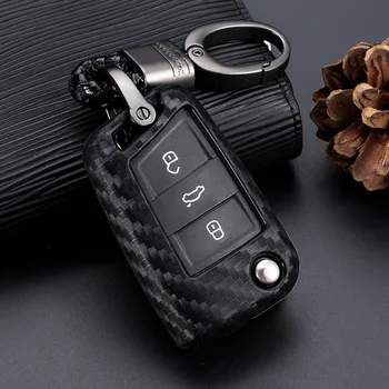 

Silicone Car Key Remote Case Cover Holder Case For Volkswagen VW Golf 7 mk7 Seat Ibiza Leon FR 2 Altea Aztec For Skoda Octavia
