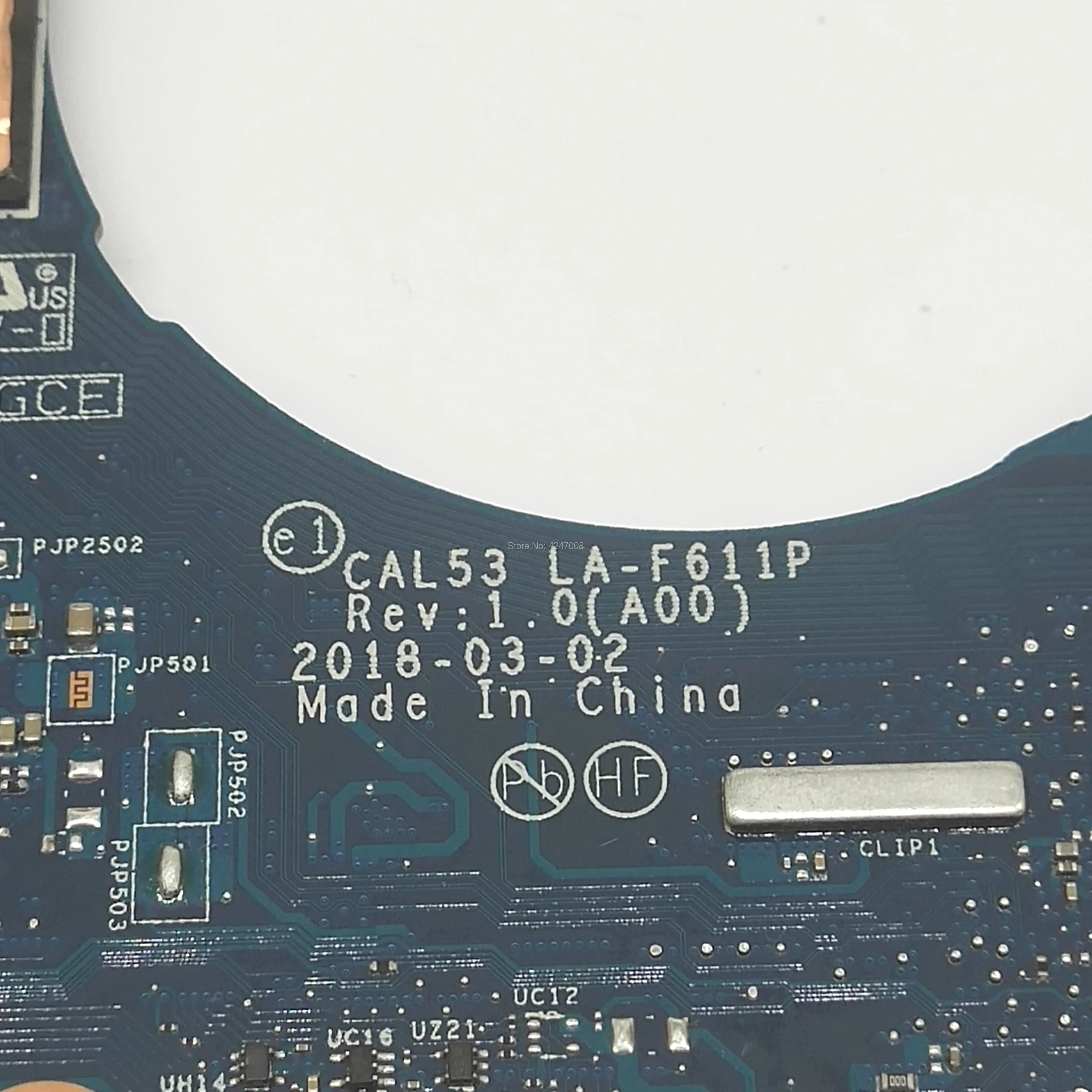 remarkable  For DELL 3579 Laptop motherboard CN-0H5G44 0H5G44 H5G44 CAL53 LA-F611P i5-8300H CPU 100% working we