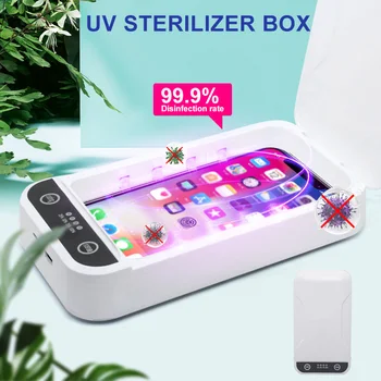 

Portable UV Sterilizer Box Phones Cleaner Quick Disinfection for Personal Disinfection with UV Sterilizing Box