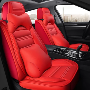 

Full Coverage Eco-leather auto seats covers PU Leather Car Seat Covers for nissan almera n16 g15 classic altima juke kicks leaf