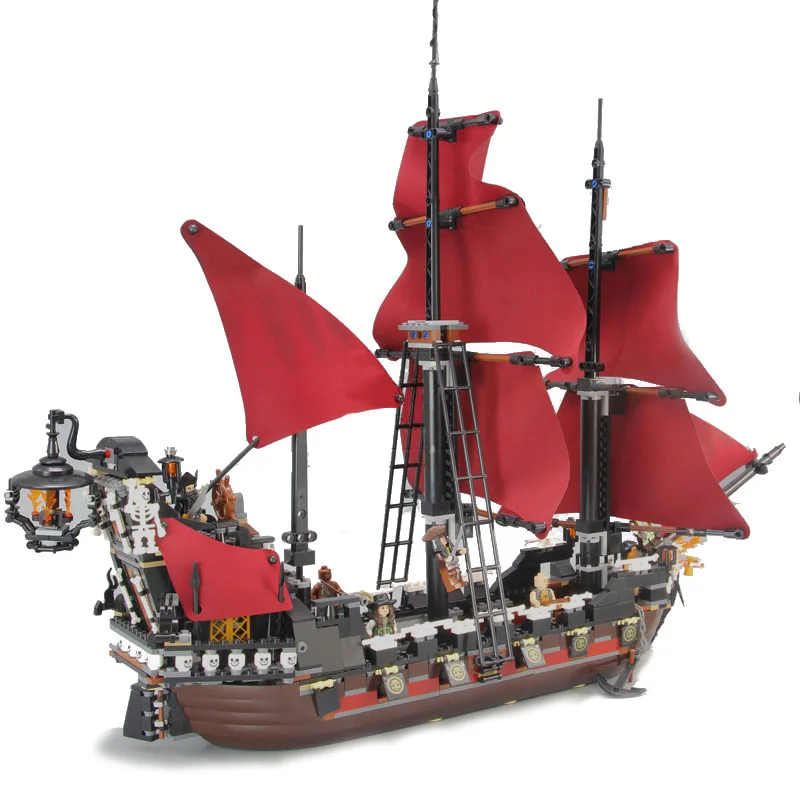 

The Black Pearl Ship Compatible With Legoinglys Pirates Ship Caribbean Model Building Blocks Boys Birthdays Gifts Toys For kids