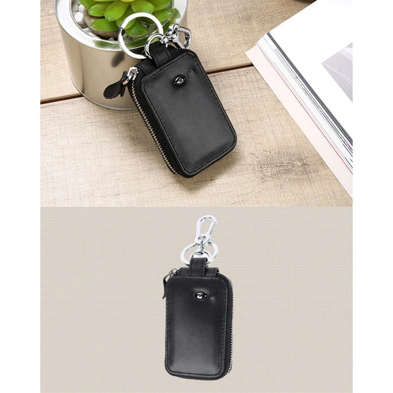 Кожаный Bluetooth Анти-потеря брелок Gps смарт-чехол для ключей многофункциональный чехол-Органайзер
