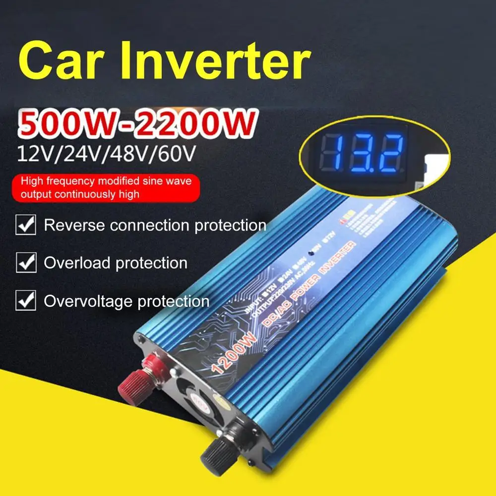 

Car Solar Inverter DC 24V to AC 220V 500W Inverter Voltage Transformer Converter with USB LED Display