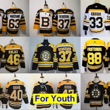 Новые Детские Молодежные футболки Boston Zdeno Chara Patrice Bergeron David Pastrnak Tuukka Rask Brad Marchand Torey Krug David Krejci