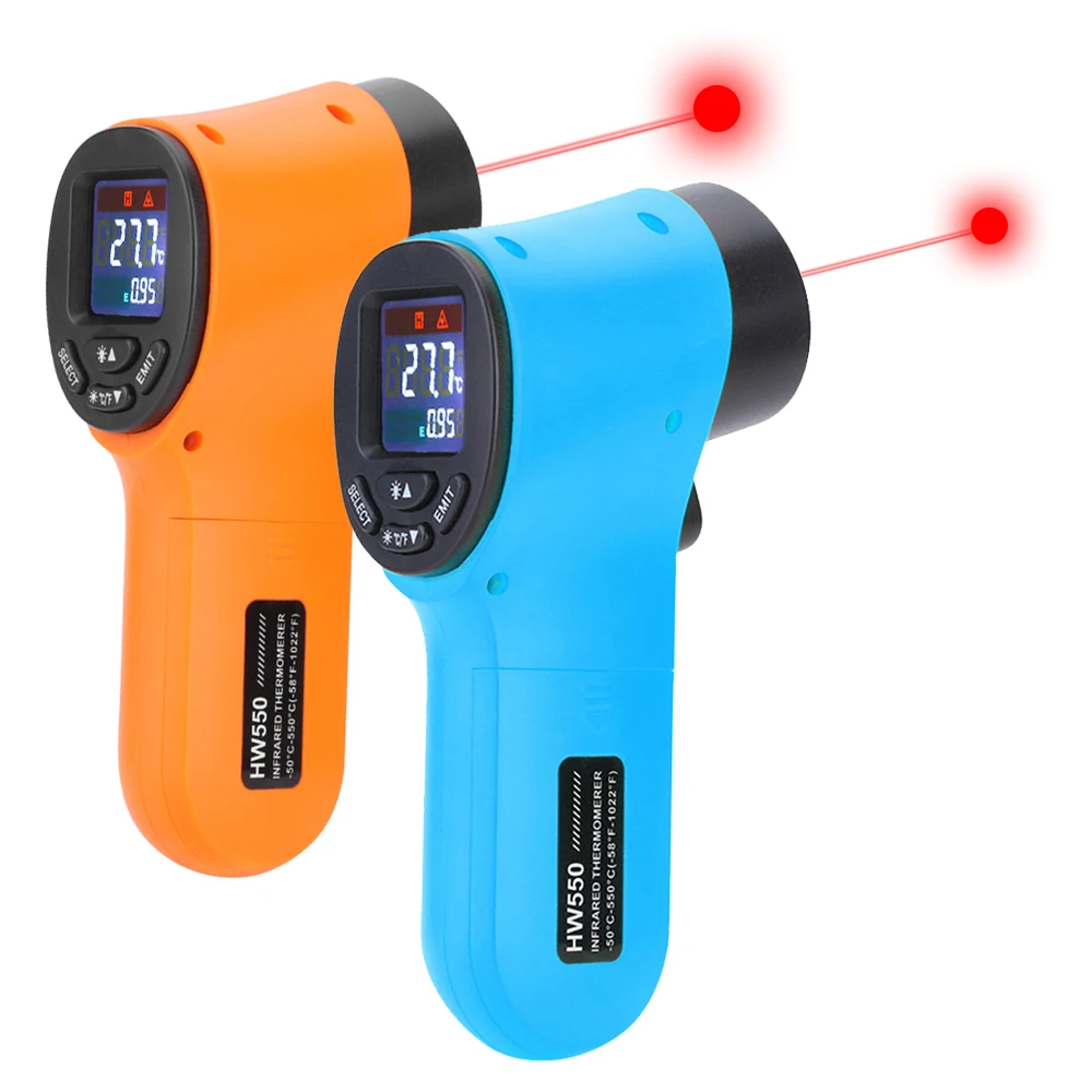 

-50~550°C Laser Temperature Meter Digital Infrared Thermometer IR Termometro LCD Display Non Contact Pyrometer