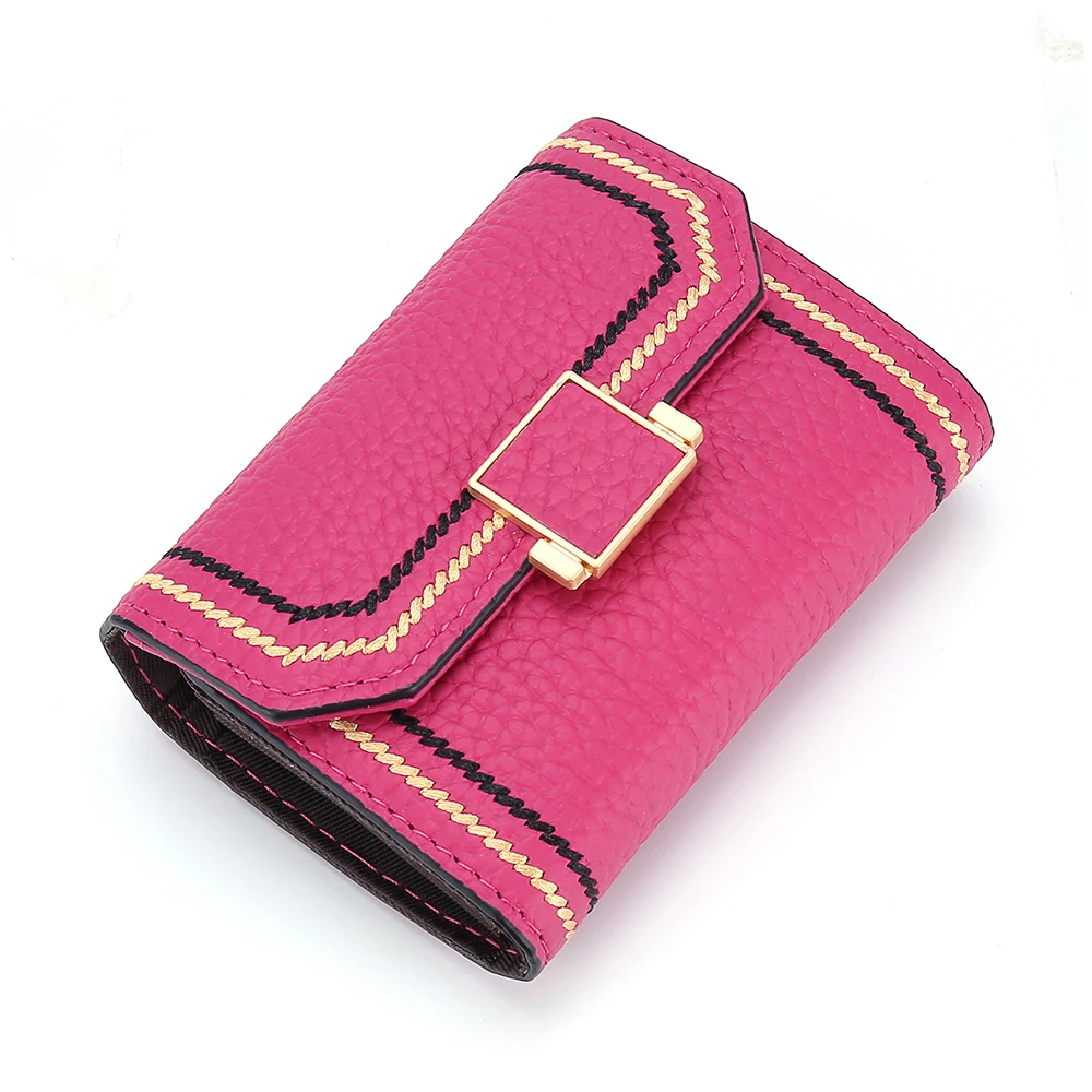 Retro Genuine Leather Wallet For Girls Real Leather Coin Purse Female Small Wallets Short Hasp Womens Ladies Purses Vintage