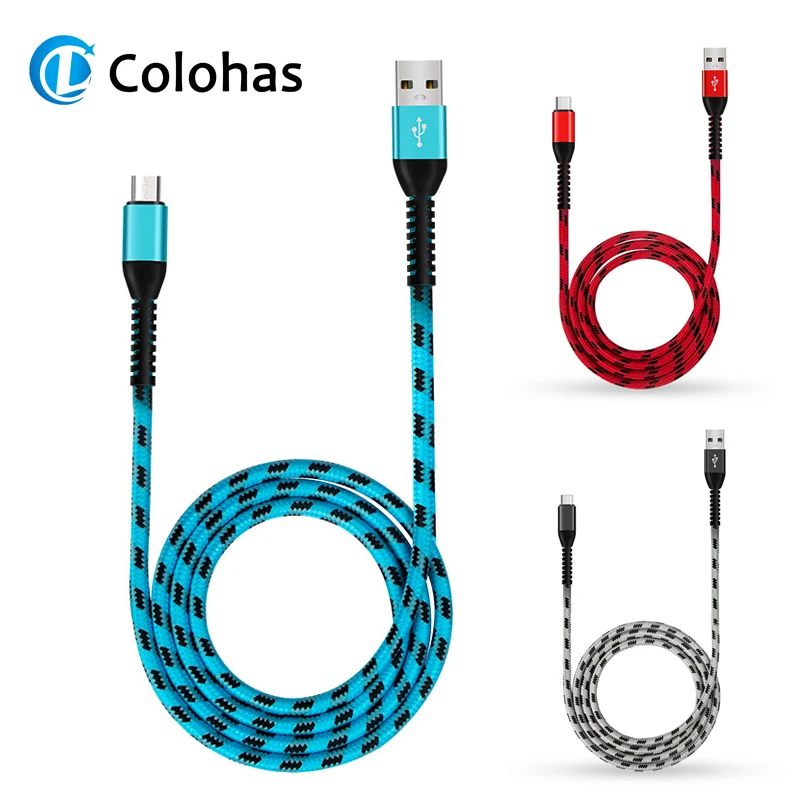 

1m 2m Micro USB Cable for Xiaomi Redmi Note 5 Pro 4 Huawei Reversible Micro USB Charger Data Cable for Samsung S7 Mobile Phone