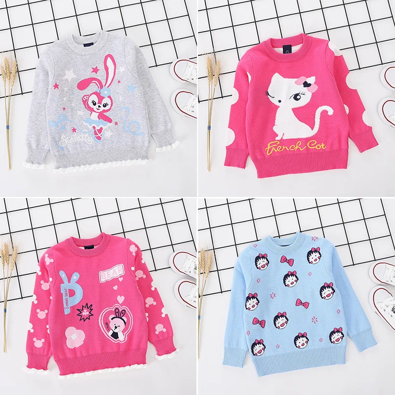 

Fashion Children Baby Sweaters Cartoon Girls Sweaters Winter Toddler Girls Sweaters Knitted Kids Pullover Casual Girls Clothing