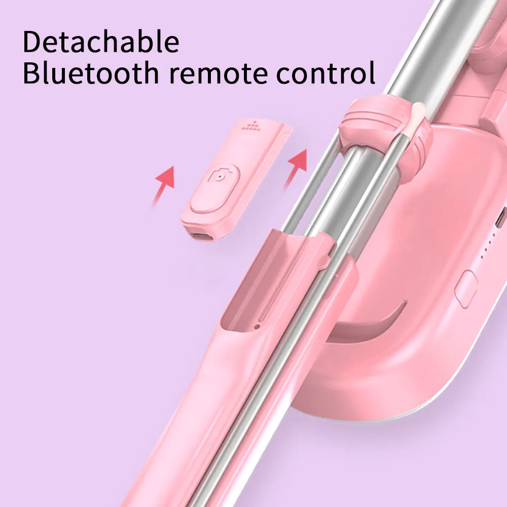 KISSCASE Многофункциональный Беспроводной селфи-Палка с Bluetooth светодиодный заполняющий легкий штатив монопод для Мобильные телефоны Android IOS Телефон самоубийства