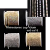 10Yards/roll SS6-SS18 Glitter AB Crystal Rhinestone Chain Sew-On Glue-On For Clothes DIY Garment Accessories trim Cup Chain ► Photo 1/4