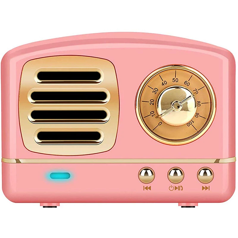 Dosmix Mini ​Retro Radio ​Speaker Portable Wireless Bluetooth V4.1 Speaker Vintage Stereo with Built-in Mic | Электроника