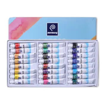 

12ml 12/24 Color Professional Acrylic Paints Set Hand Painted Wall Paint Artist Draw Painting Pigment