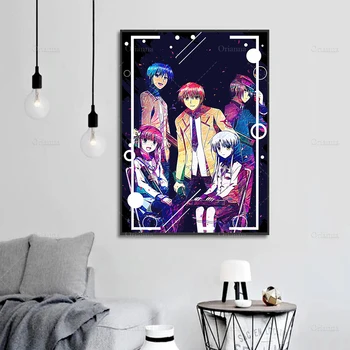 

Anime Posters ANGEL BEATS ABSTRACT Wall Art Canvas Painting Prints Modern Modular Pictures Living Room Bedroom Decoration Frame