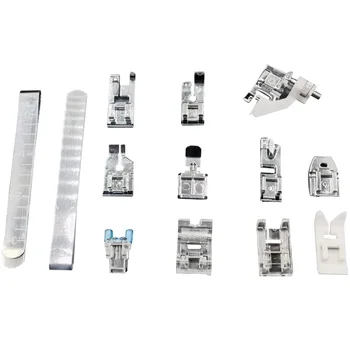 

13pcs/Set Braided DIY Sewing Machine Mini Presser Feet Universal Durable Spare Parts With Edge Clip Home Darning Tailor Crafts
