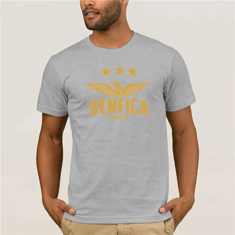 Мужские топы повседневная одежда Benfica Portugal футболки модные черные красные