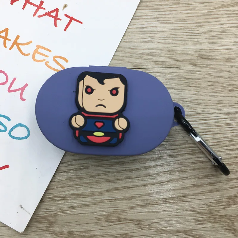14 Мультяшный чехол для наушников с крючком для Xiaomi Redmi AirDots, новинка, чехол, беспроводной Bluetooth чехол для наушников, мягкий чехол из ТПУ - Цвет: 14