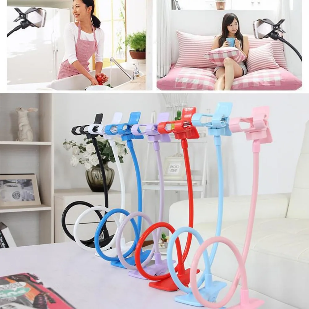 Universal Lazy Mobile Phone Holder Flexible Arm Clip Desktop Cell Phone Bracket Desk Phone Clip Holder