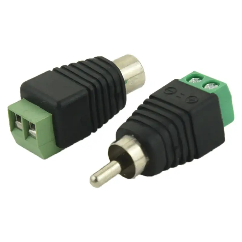 10 шт. Коаксиальный Cat5 RCA мужчин и женщин Аудио балун адаптер