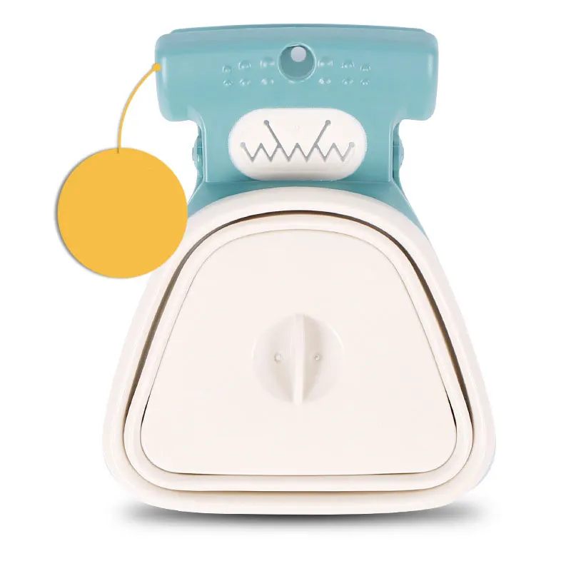 Dog Poop Bag Dispenser Travel Foldable Pooper Scooper Poop Scoop Clean Pick Up Animal Waste Waste Picker Cleaning Pet Products - Цвет: white