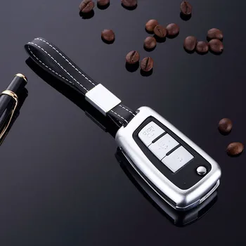 

Aluminium Alloy 3 or 4 Button Car Key Case Cover for Nissan Tiida Qashqai Sylphy Sunny NV200 March Juke Pulsar X-Trail