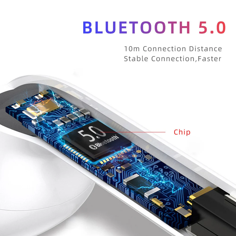 I12 матовое обновление bluetooth-наушник наушники с сенсорным управлением Беспроводные наушники гарнитуры истинные беспроводные стерео Tws