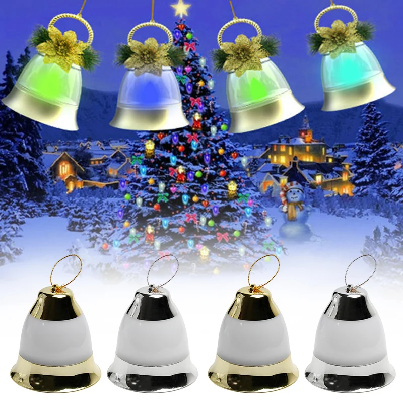 

New Christmas Lights Christmas Decor Battery Operated Indoor Outdoor Sound-control Bell Light LMH66