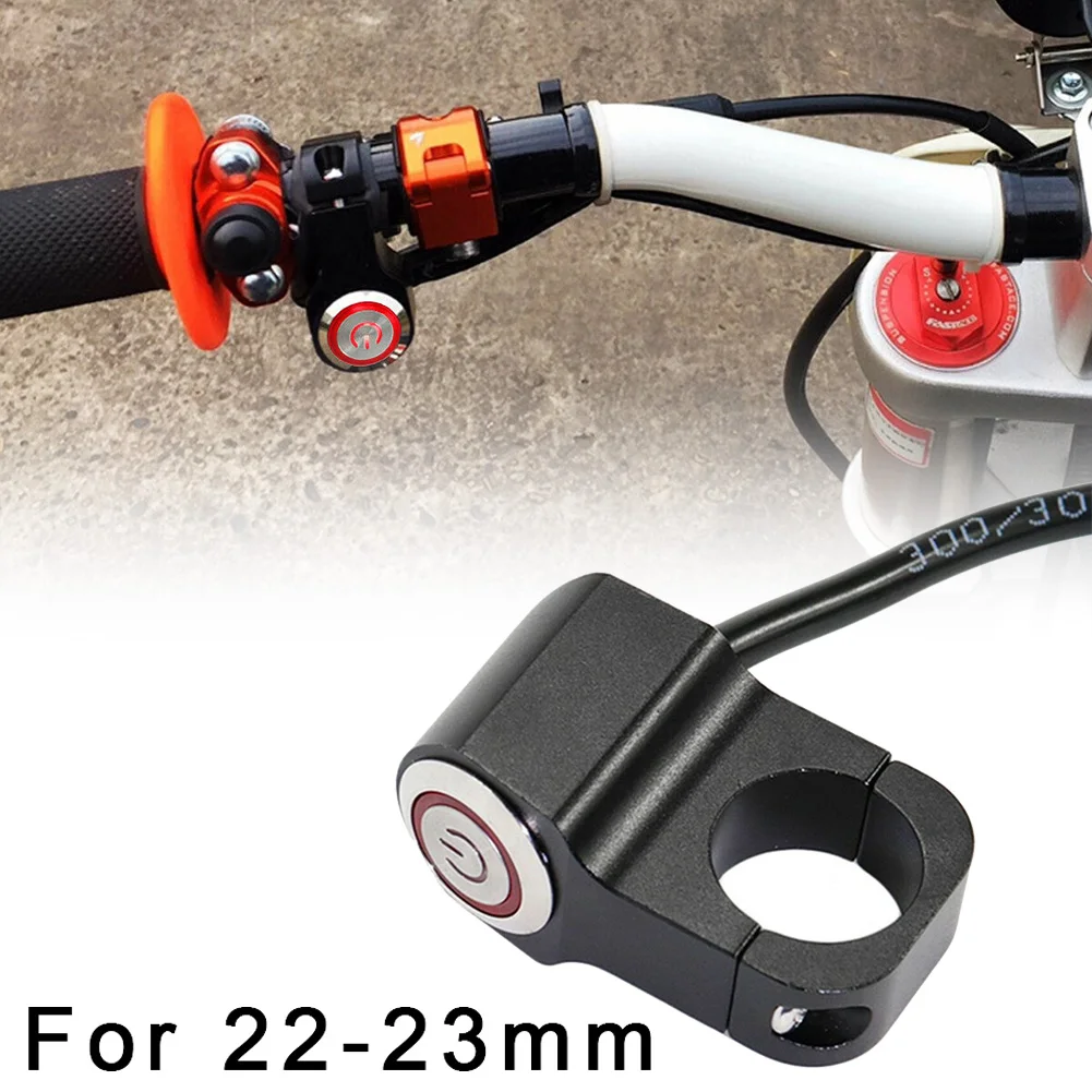 Светильник на руль мотоцикла кнопочный переключатель Черный 12 в 22 23 мм (7/8