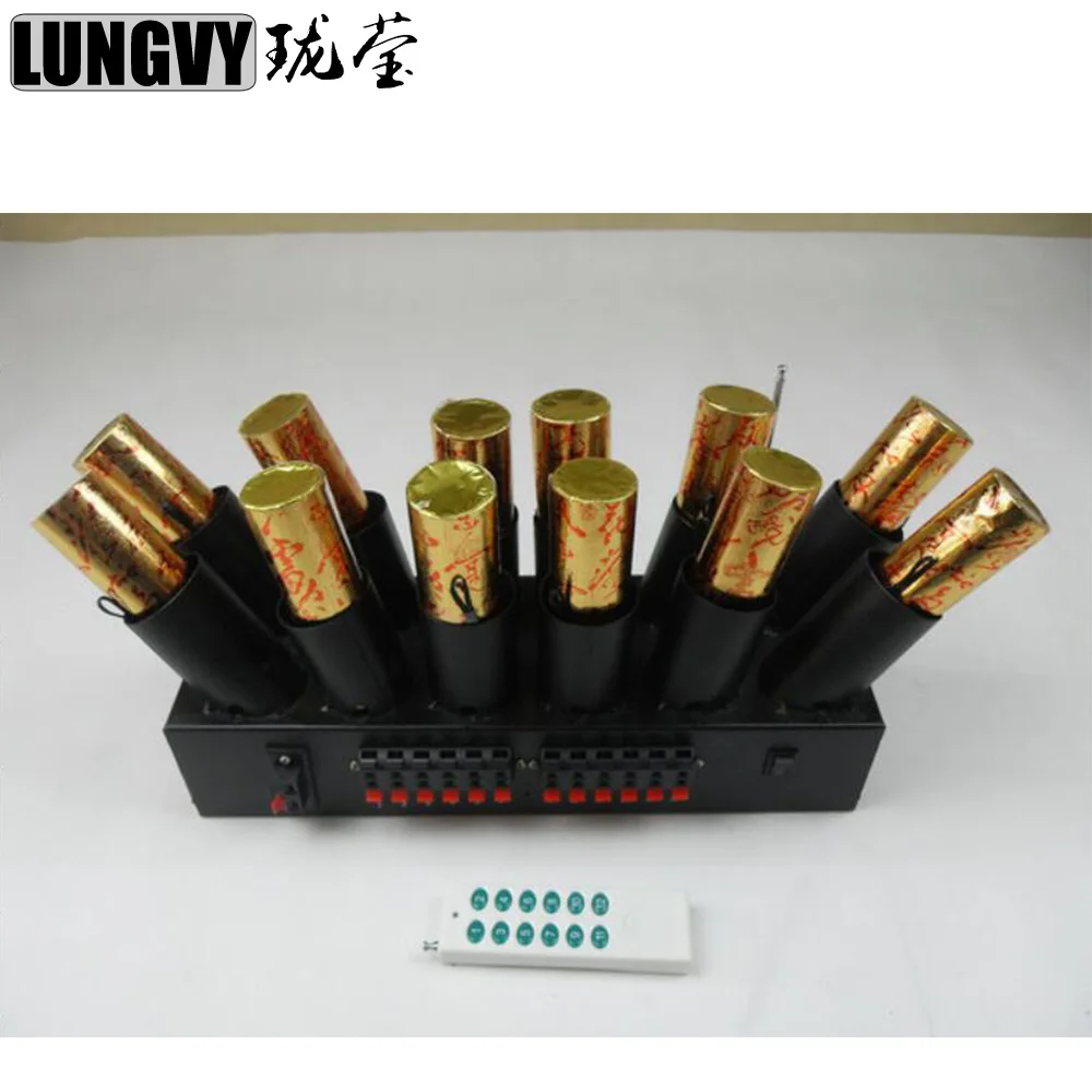 

Free Shipping Remote Control 12 Channels Stage Cold Fountain Fireworks Firing System Cold Firework Ignition Machine