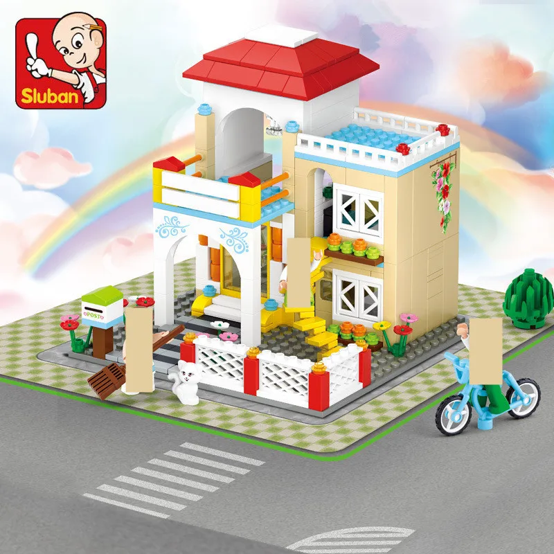 

380Pcs Girl Friends Sweet Home Dream Shopping Series Castle Building Blocks Sets House Bricks Educational Toys for Children