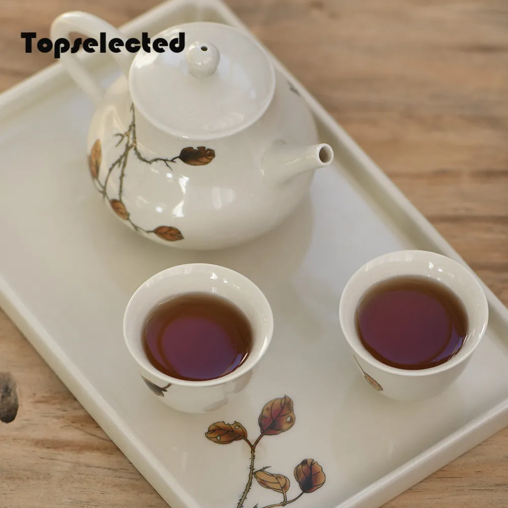 Topclated чайный набор кунг-фу Чайные сервизы аксессуары для украшения дома осенние листья