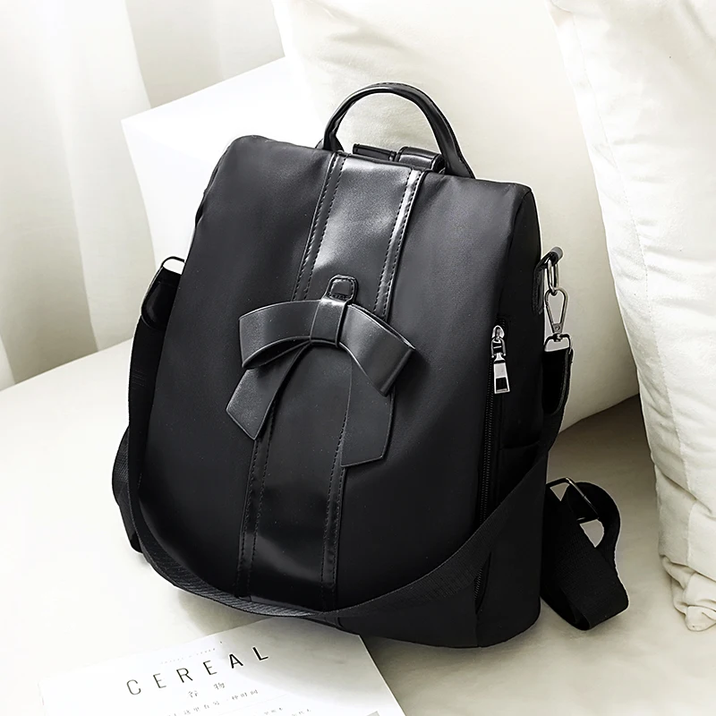 High Quality Oxford Women Backpack Zipper School Bags for Teenage Girls Small Tassel Backpack Women Backpack Mochilas Fem