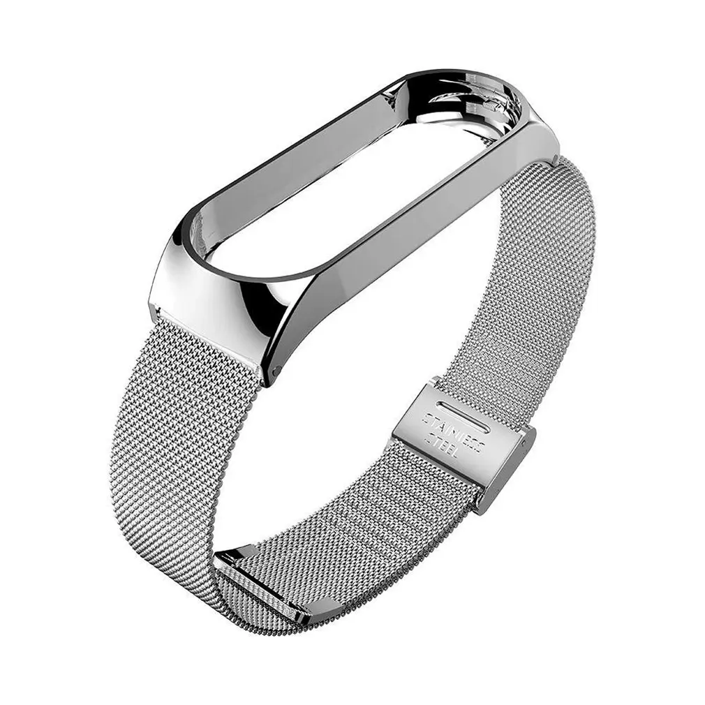 

Unisex Steel Strap Milanese Loop Mesh Watch Band For Mi4/Mi3 Smart Watch Belt Metal Buckle Replacement Strap