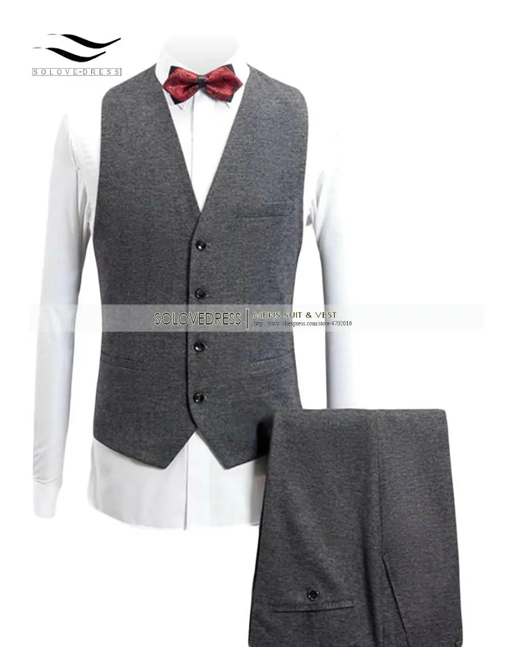 Solovedress, мужской костюм, темно-синий, Деловой, смесь шерсти, твид, сшитый по индивидуальному заказу, 3 предмета, смокинги для выпускного, свадебные, для жениха, однобортный, на заказ, M3