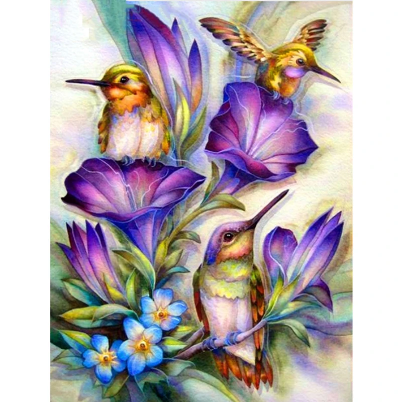 5D Diamond Painting Bird Animal Home Decoration Full Square Drill Embroidery Rhinestone Picture Handcraft Kit | Дом и сад