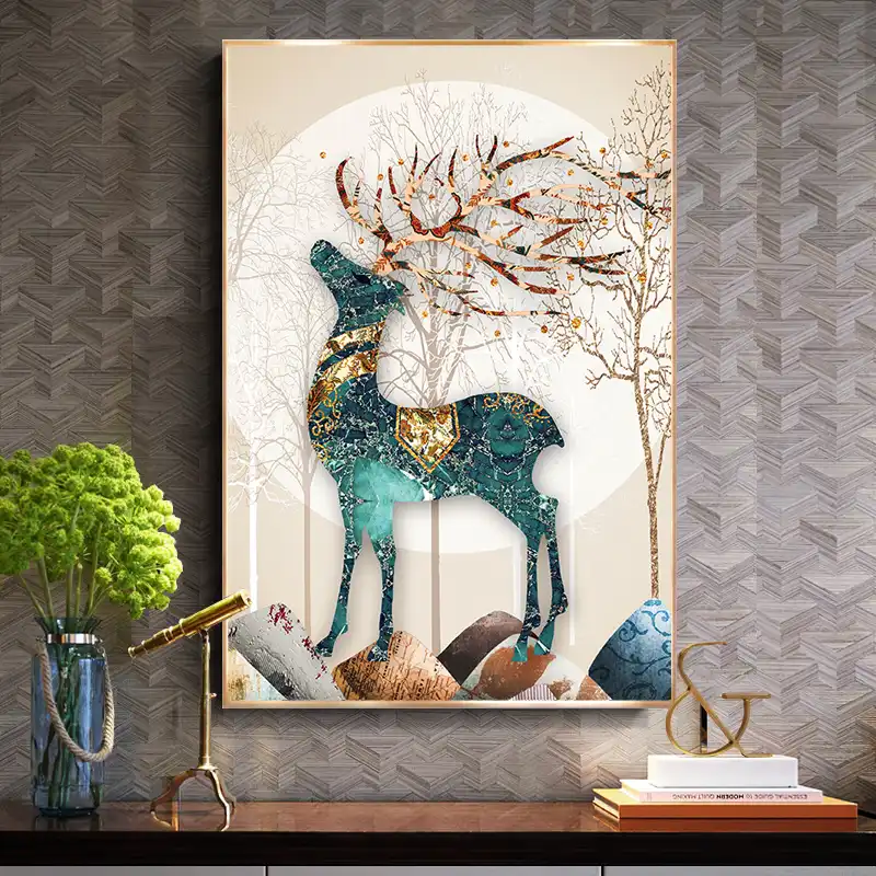 Needlework Diy Printed Patterns Deer Cross Stitch Sets For Embroidery Kit Full Embroidery Simple European Cross Stitching Package Aliexpress