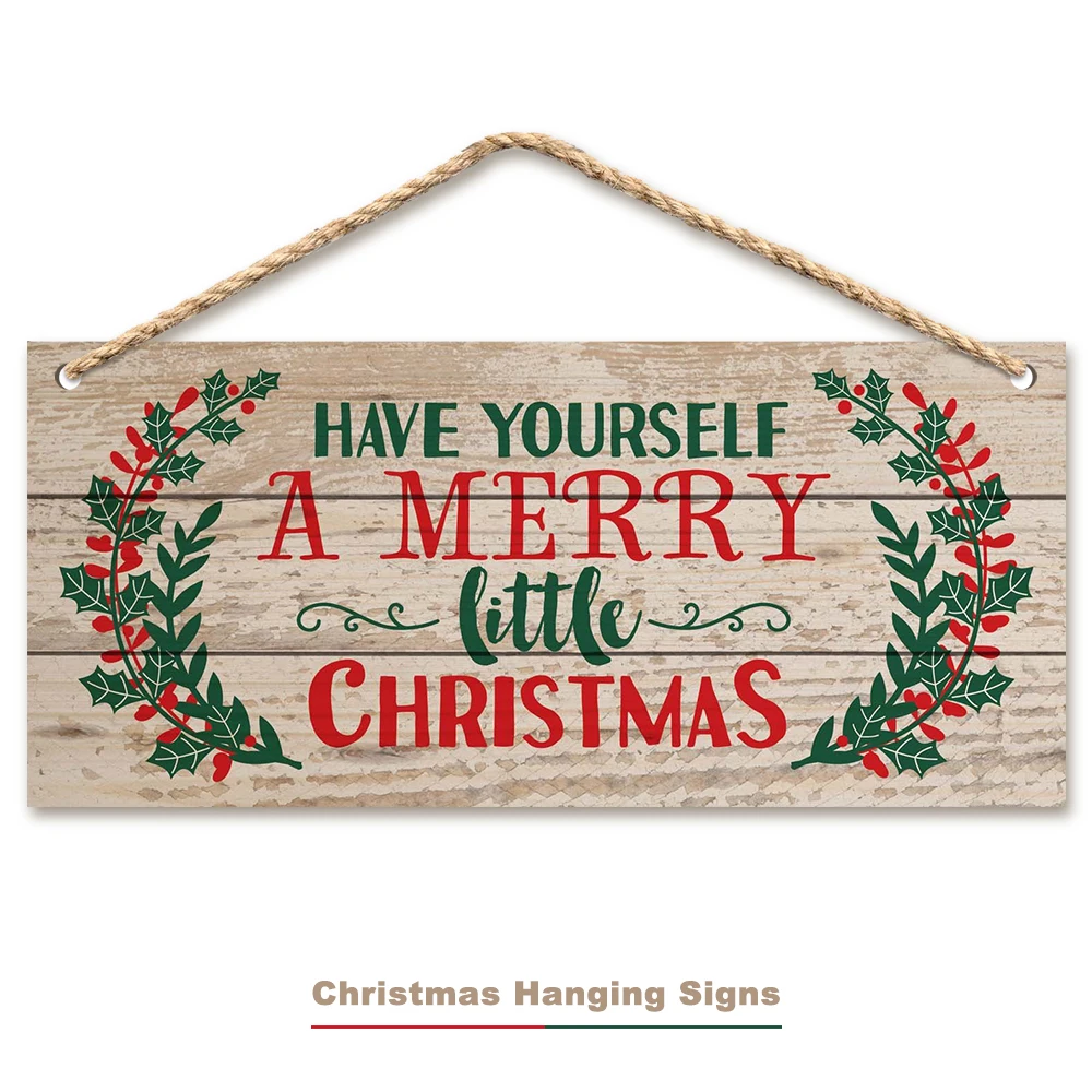 A- 20 см доска рождественские украшения дверь подвесной знак Рождество маленькая