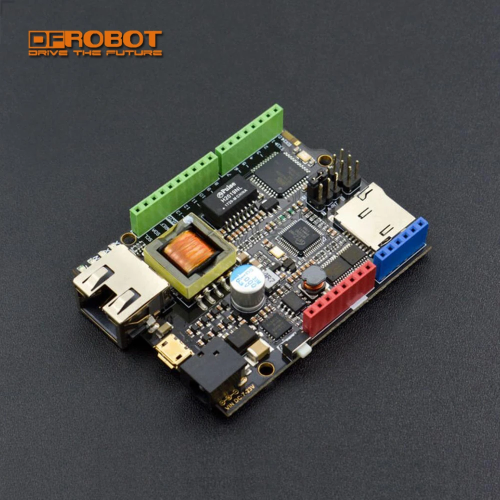 DFRobot Модернизированный W5500 Ethernet с ATmega32u4 и POE плата управления v2.0 совместим с Arduino для IOT intel of things