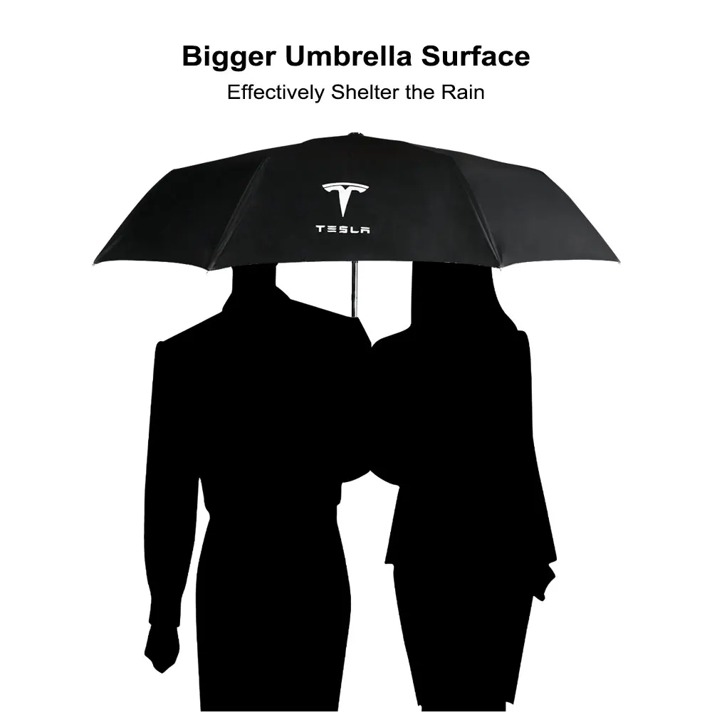 Tesla Double Layer Windproof Automatic Umbrella