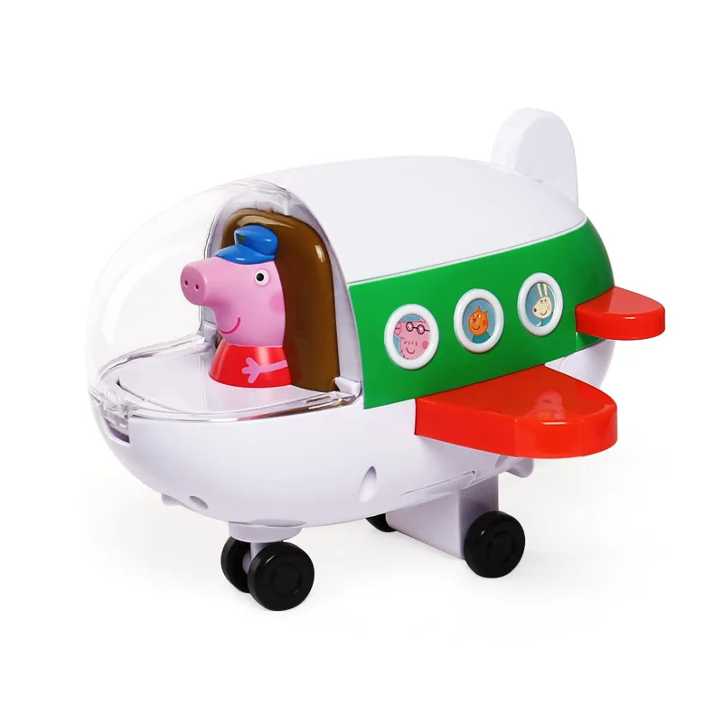 

Original Peppa Pig Toys Aircraft Sports Music George Dolls Action Figures Model Educational Kids Toys for Children Gifts