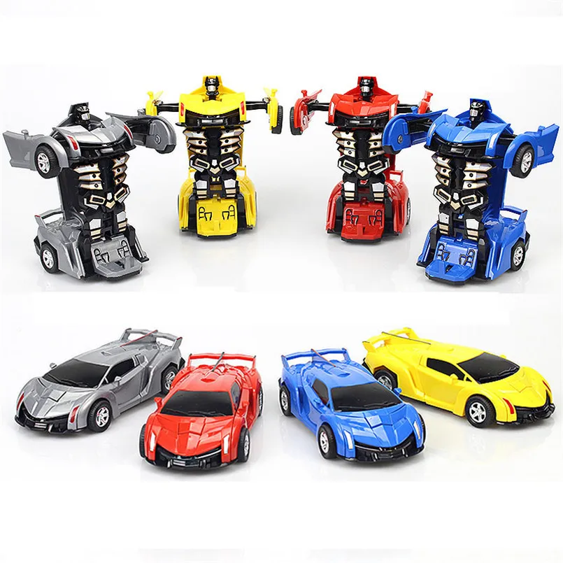 für Kinder Jungen 2 in 1 Deformation Roboter Autospielzeug 