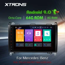 XTRONS PX5 Android 9,0 автомобильный радиоплеер gps для Mercedes Benz B Class W245 A-Class W169 Viano Vito W639 Sprinter W906 без DVD