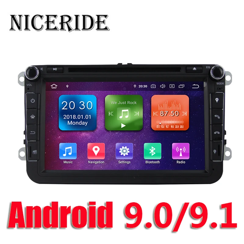 Touch Screen Android 9.0 Car DVD Radio for Volkswagen GOLF 5 6 POLO SKODA PASSAT TIGUAN Octavia Fabia Rapid Seat GPS Navigation |