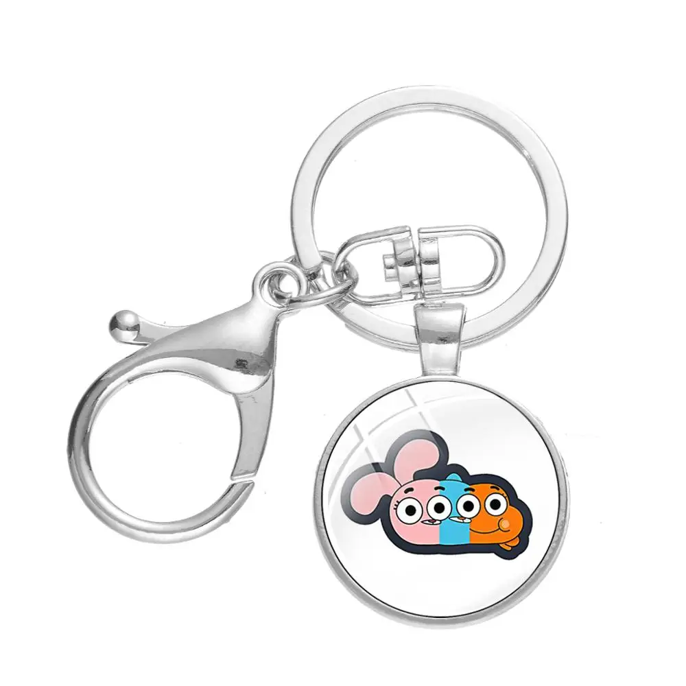 SONGDA удивительный мир Gumball брелок модный мультфильм рисунок забавные Висячие Подвески Брелок Подарки, держатель для ключей для детей