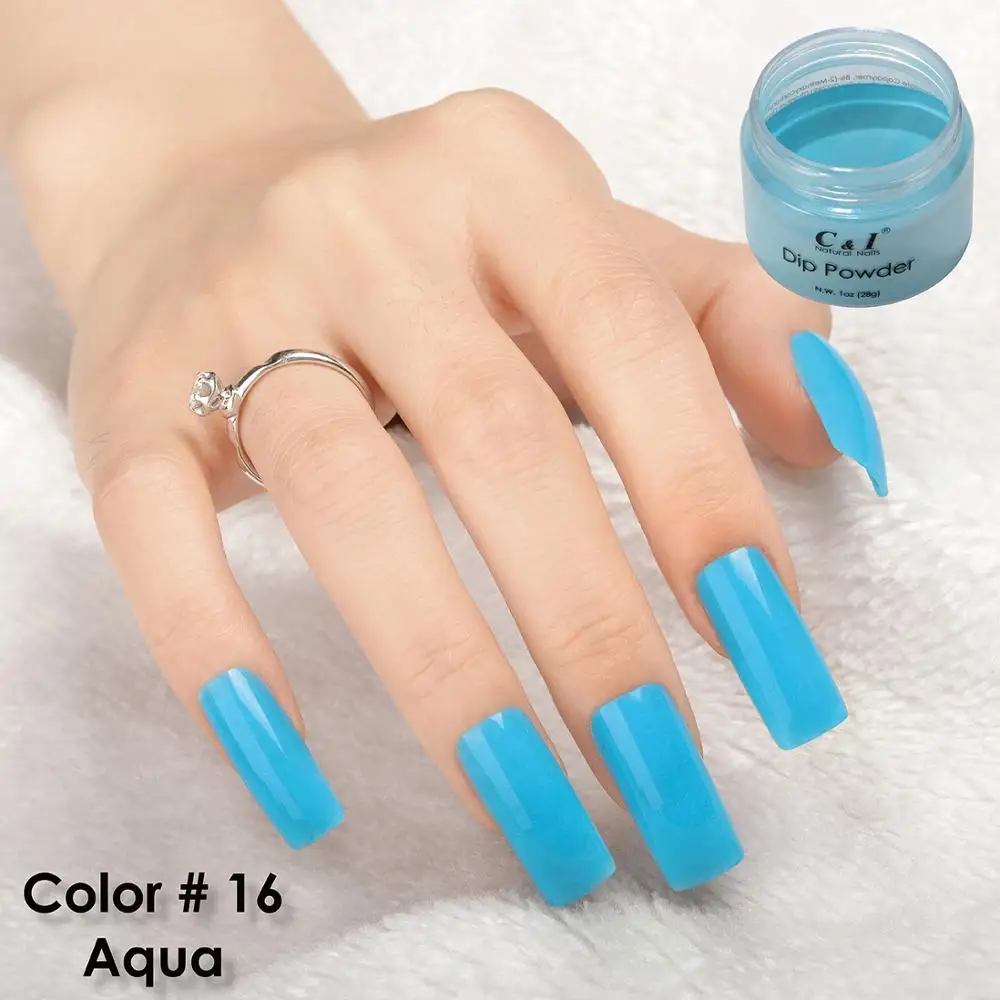 28 г погружной порошок-Цвет № 16# Aqua-blue color system