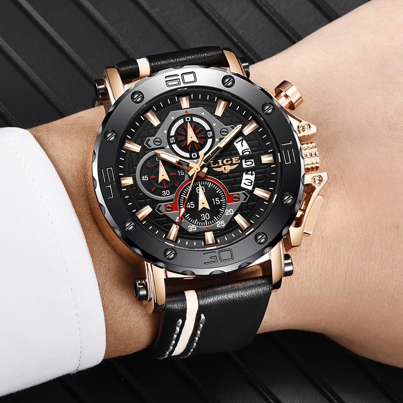 2020New Fashion Watch Men LIGE Top Brand Sport Watches Mens Quartz Clock NAVI FORCE Waterproof WristWatch Relogio Masculino